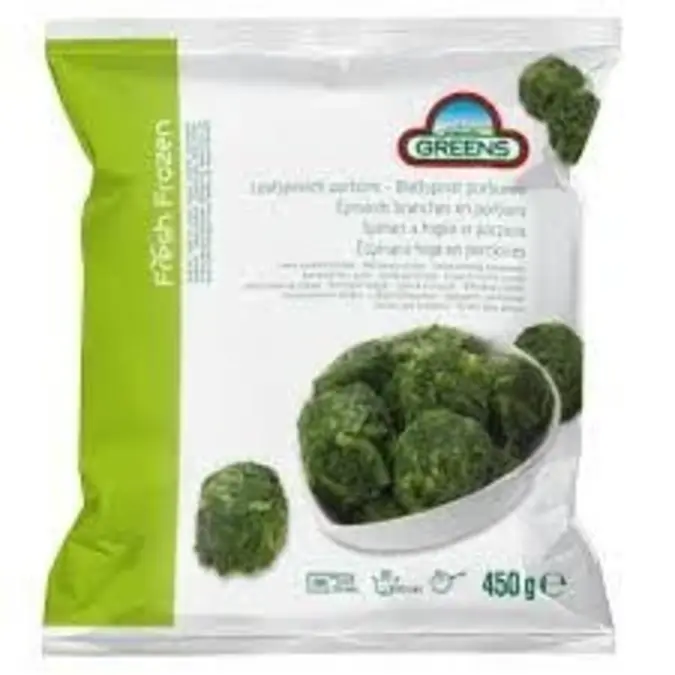 Greens Leaf Spinach Portions 450g